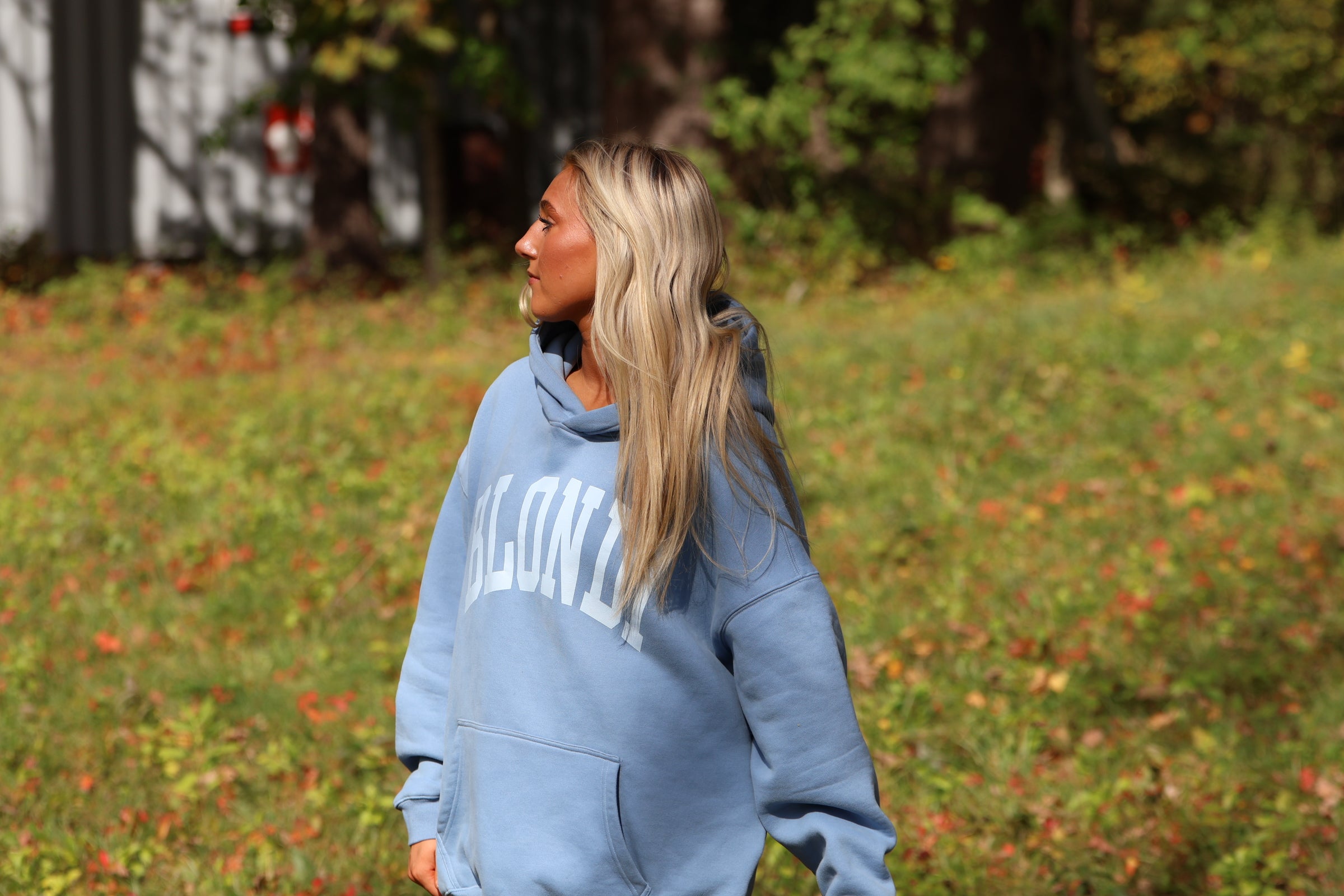 Blue Varsity Hoodie