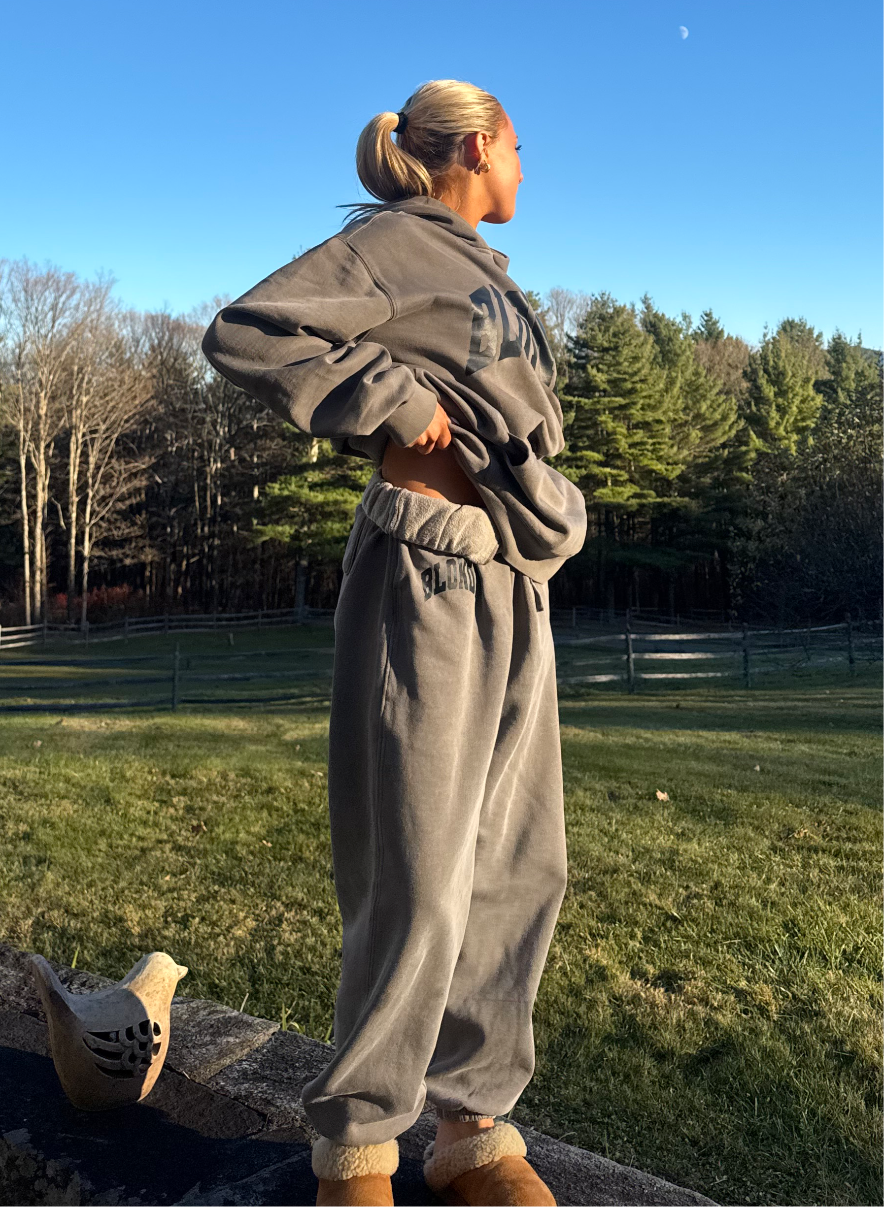 BLONDI varsity grey sweatpants