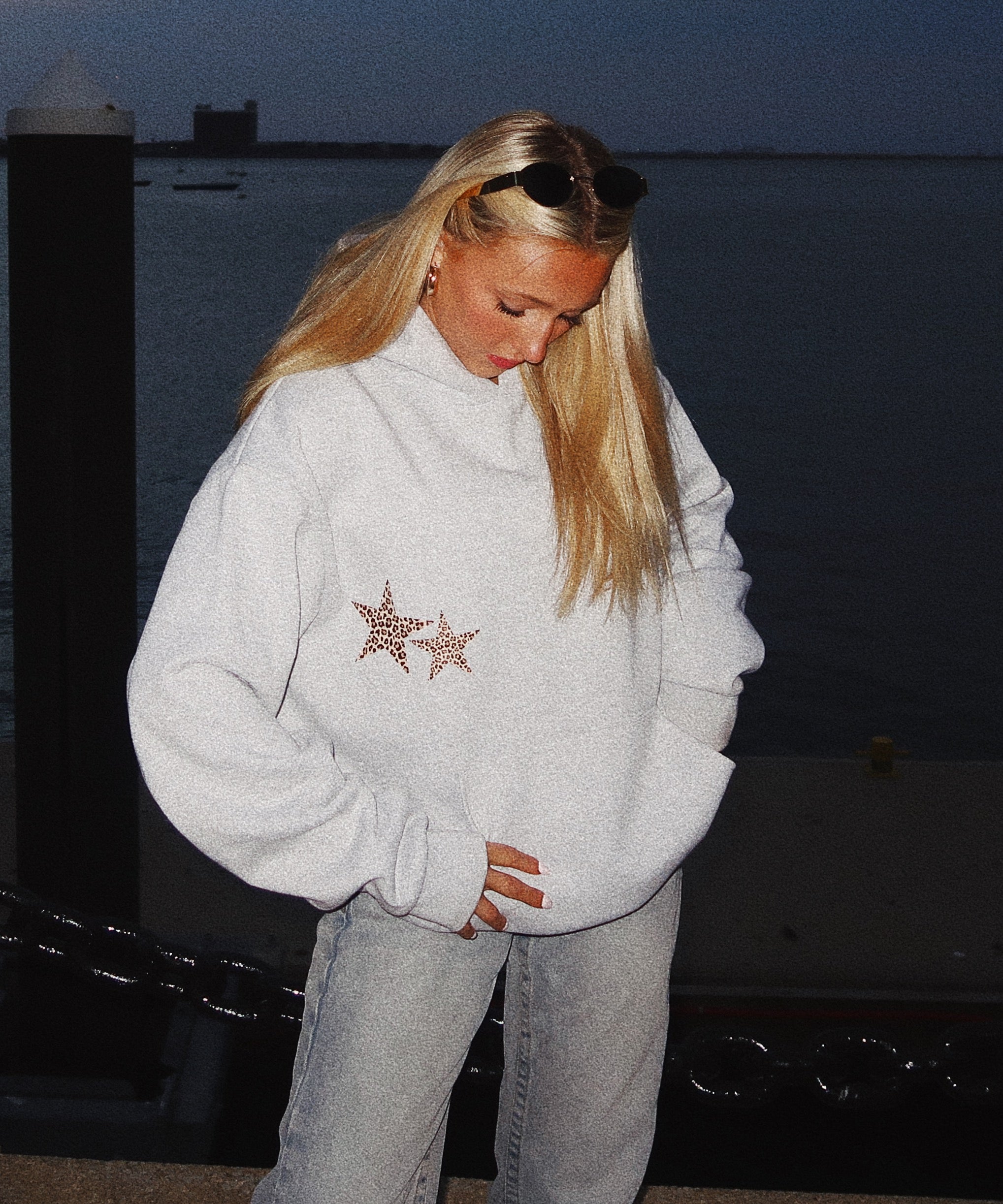 Leopard Hoodie Gray