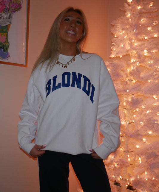 BLONDI varsity crewneck